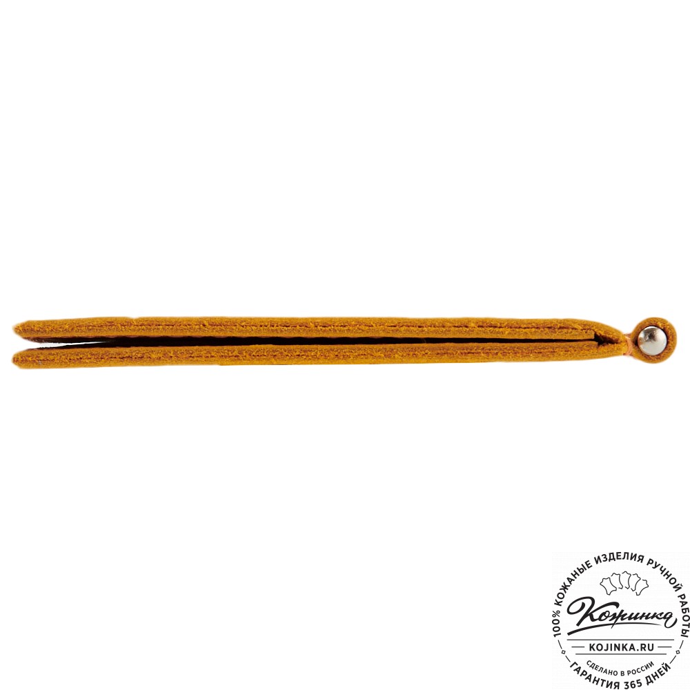 Кожаный зажим для денег "Бремен" (жёлтый)